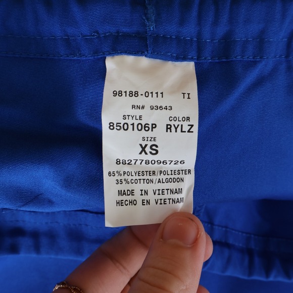 Dickies Medical Uniforms Scrubs Bottoms Unisex Size XSP Blue Easy Care Work NWT - Picture 6 of 6